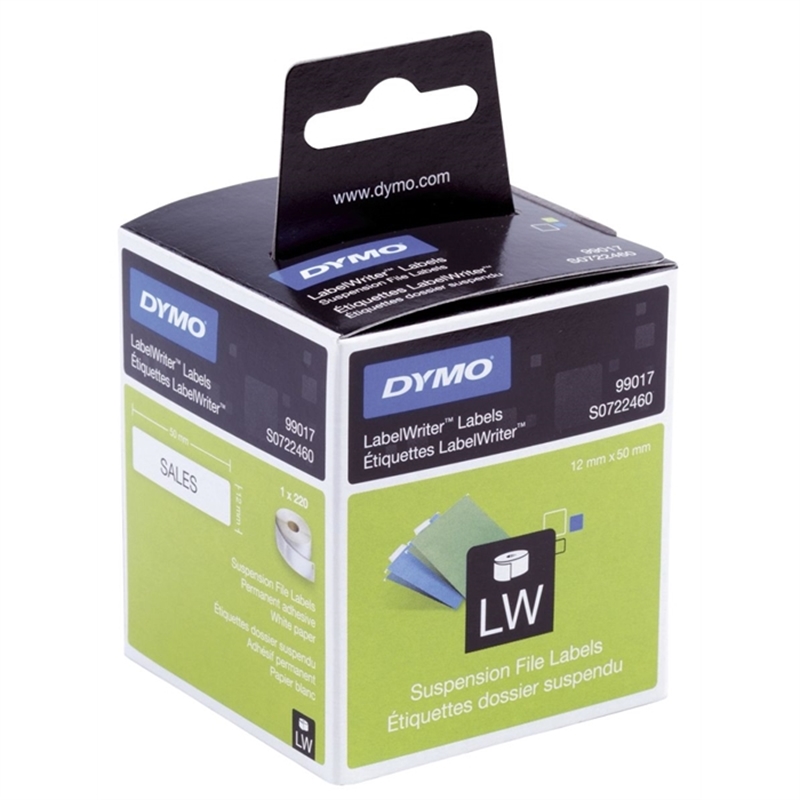 dymo-etikett-labelwriter-haengeablage-papier-50-x-12-mm-weiss-220-stueck