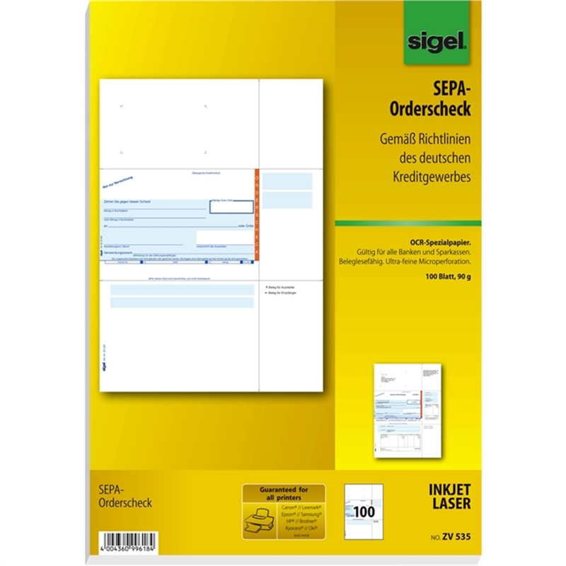 sigel-bankformular-orderscheck-a4-100-stueck