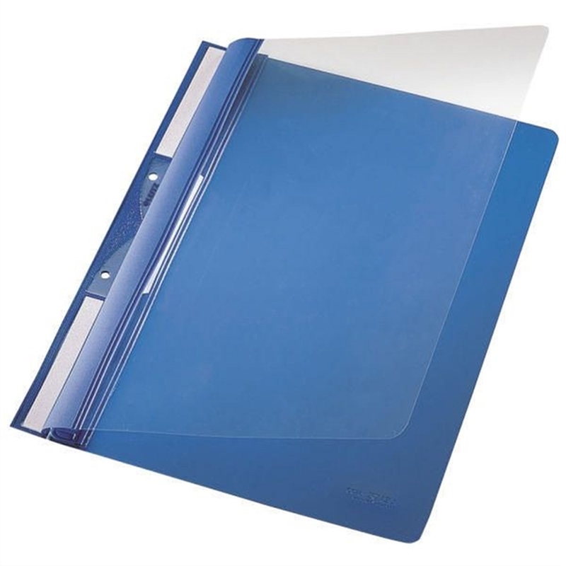 leitz-schnellhefter-universal-pvc-transparenter-vorderdeckel-kaufmaennische-heftung-a4-blau