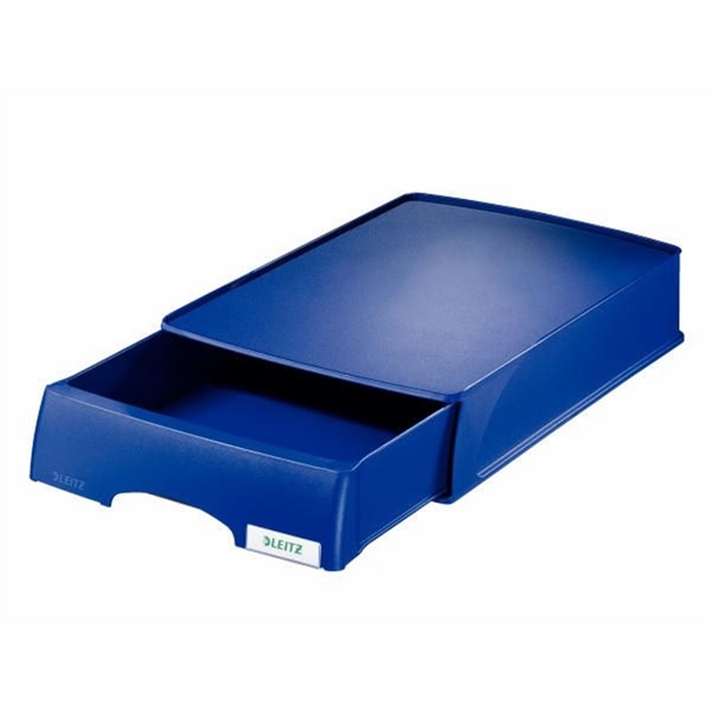 leitz-schubladenbox-plus-mit-1-geschlossenen-schublade-a4-255-x-357-x-70-mm-blau