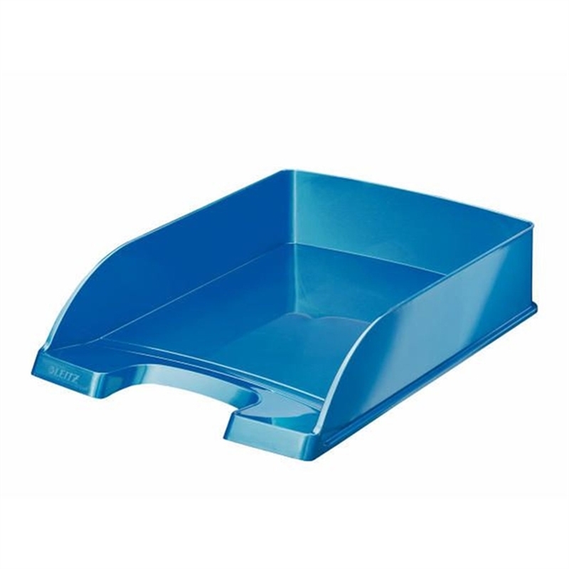leitz-briefkorb-wow-polystyrol-a4-255-x-357-x-70-mm-blau-metallic