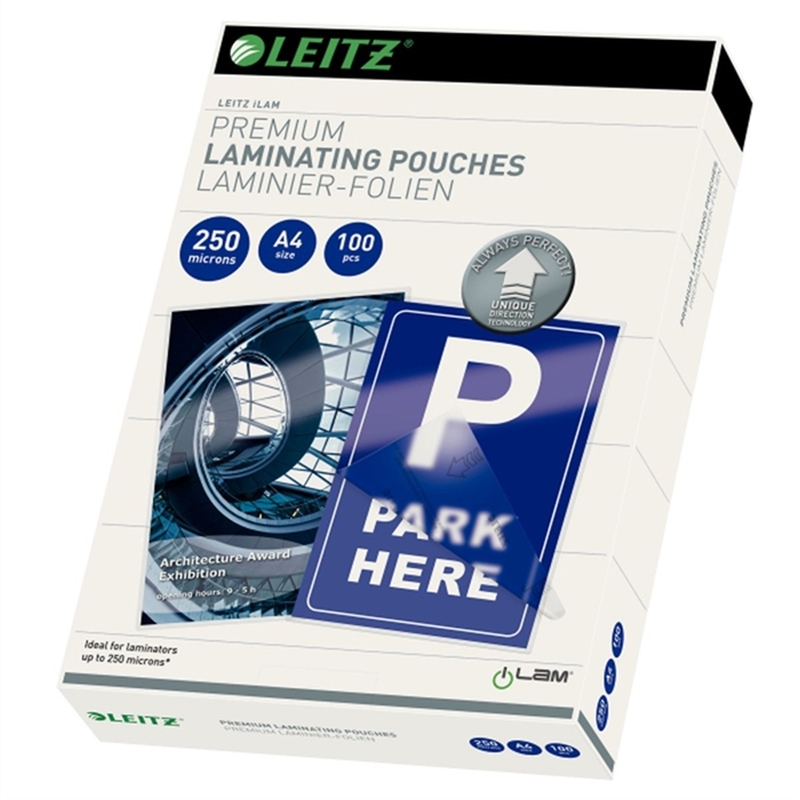 leitz-laminiertasche-ilam-udt-a4-0-25-mm-farblos-glaenzend-100-stueck