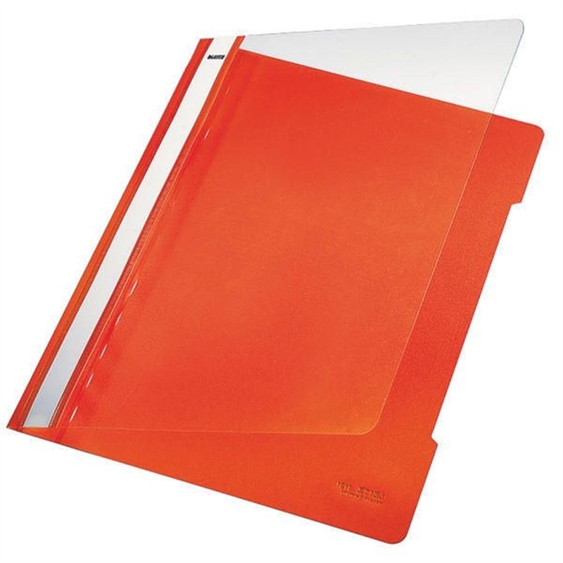 leitz-schnellhefter-standard-transparenter-vorderdeckel-kaufmaennische-heftung-a4-orange