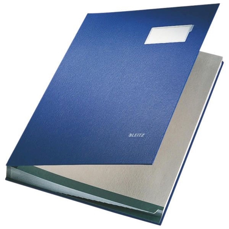 leitz-unterschriftsmappe-pp-kaschiert-a4-20-faecher-blau