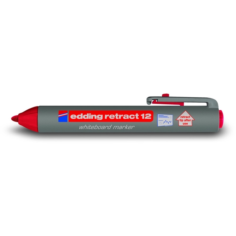 edding-boardmarker-retract-12-nachfuellbar-rundspitze-1-5-3-mm-schaftfarbe-grau-schreibfarbe-rot