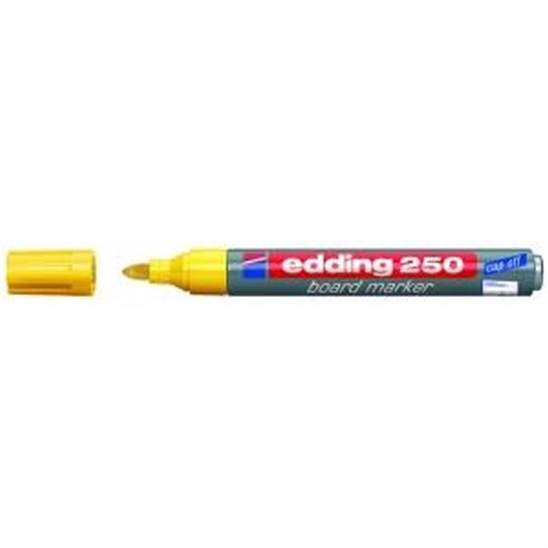 edding-boardmarker-250-einweg-rundspitze-1-5-3-mm-schaftfarbe-grau-schreibfarbe-gelb