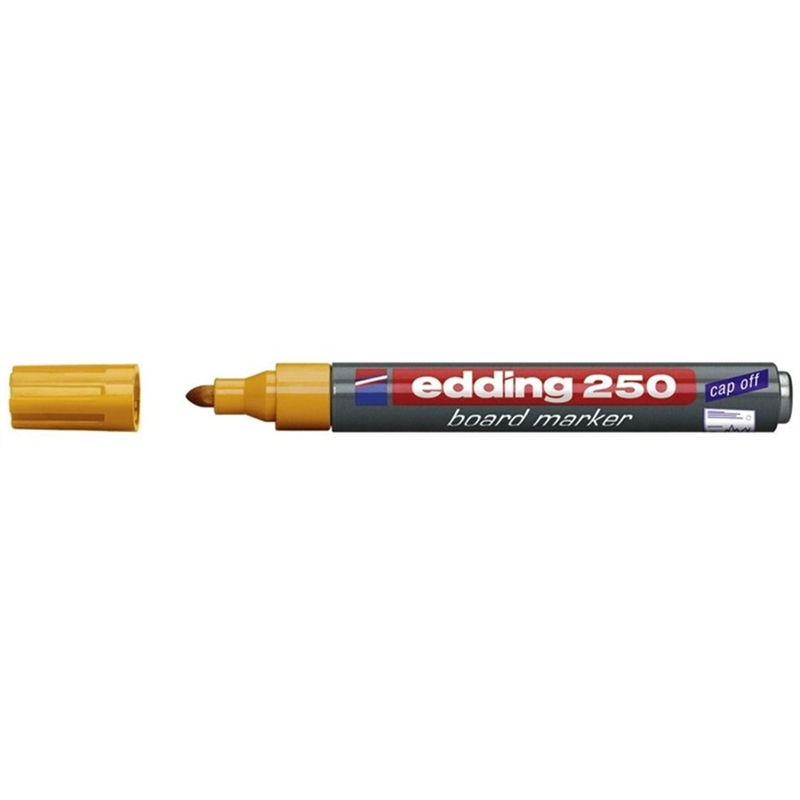 edding-boardmarker-250-einweg-rundspitze-1-5-3-mm-schaftfarbe-grau-schreibfarbe-orange