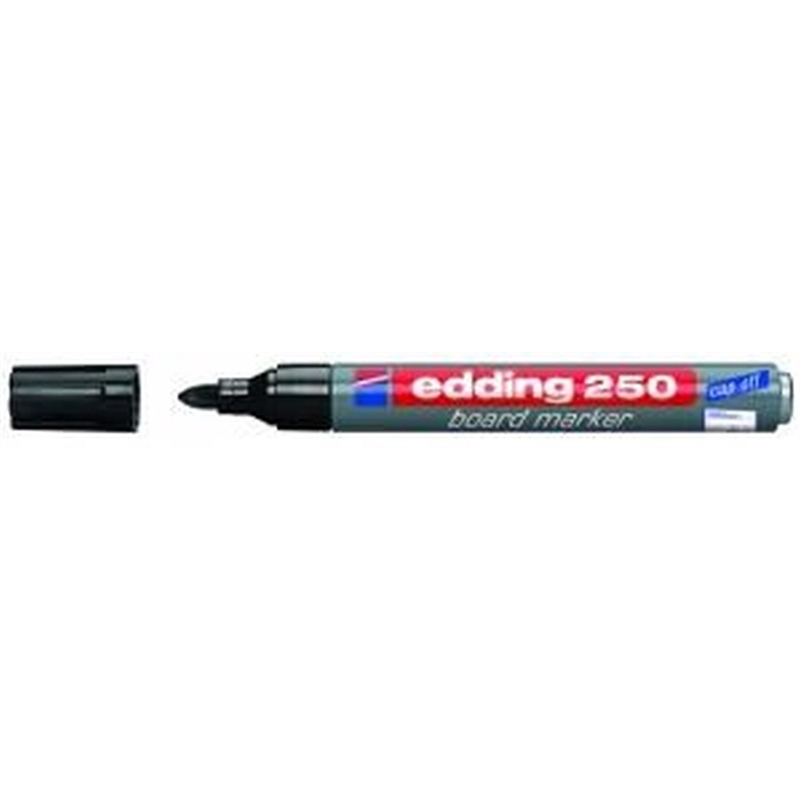 edding-boardmarker-250-nachfuellbar-rundspitze-1-5-3-mm-schaftfarbe-grau-schreibfarbe-schwarz