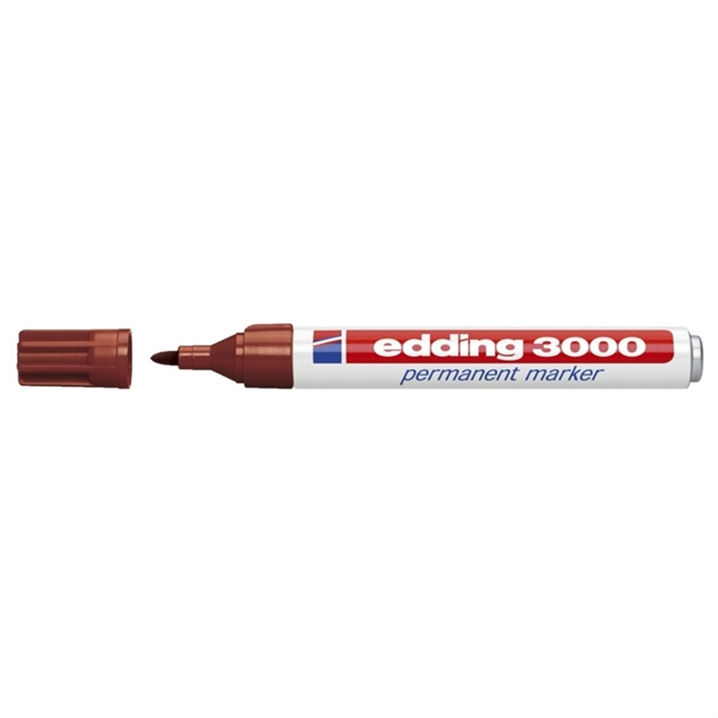 edding-permanentmarker-3000-rundspitze-1-5-3-mm-schreibfarbe-braun