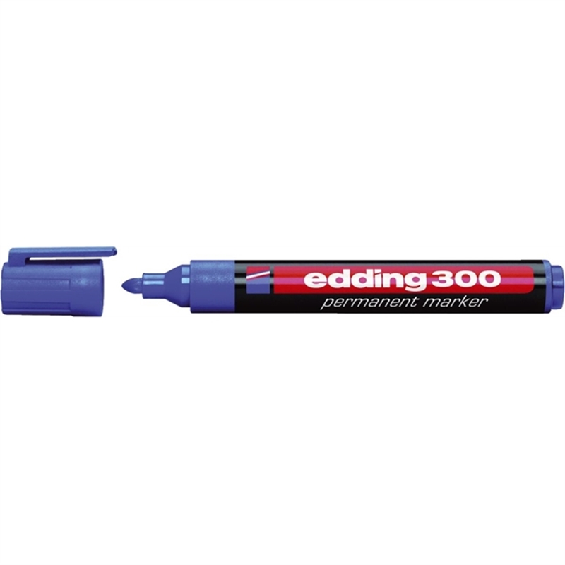 edding-permanentmarker-300-nachfuellbar-rundspitze-1-5-3-mm-schaftfarbe-schwarz-schreibfarbe-blau