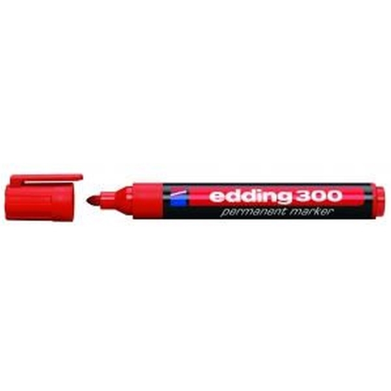 edding-permanentmarker-300-nachfuellbar-rundspitze-1-5-3-mm-schaftfarbe-schwarz-schreibfarbe-rot