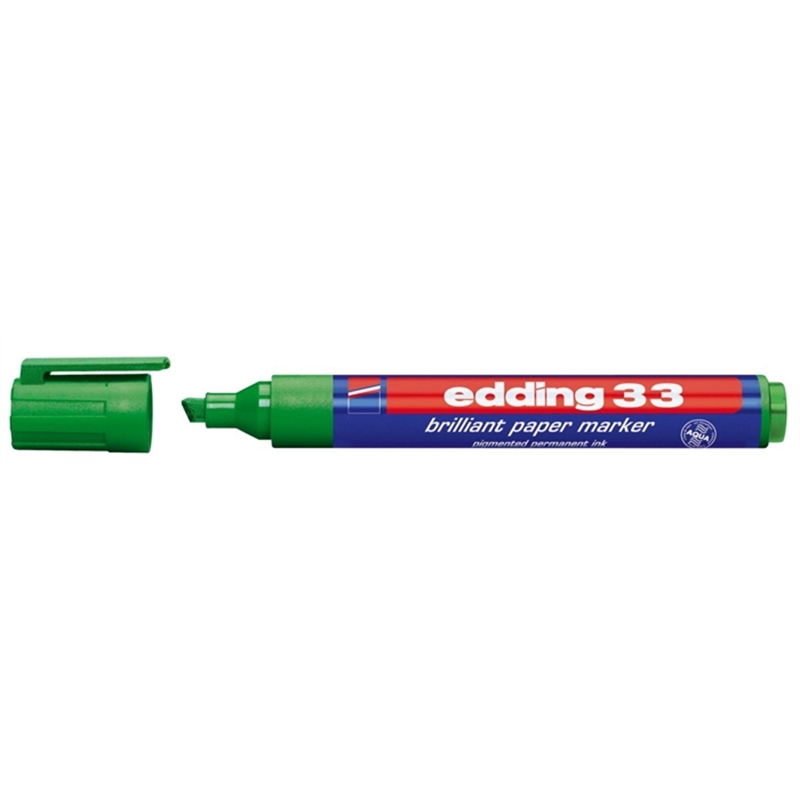 edding-pigmentmarker-brilliant-paper-marker-33-nachfuellbar-keilspitze-1-5-mm-schreibfarbe-gruen