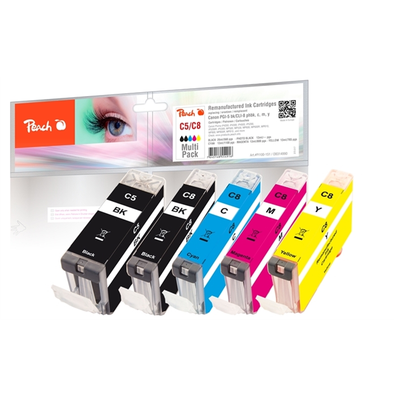 canon-pgi-5/cli-8-rem-multi-pack-pi100-151-je-1-tintenpatrone-bk-phbk-c-m-y-1x26/4x13ml