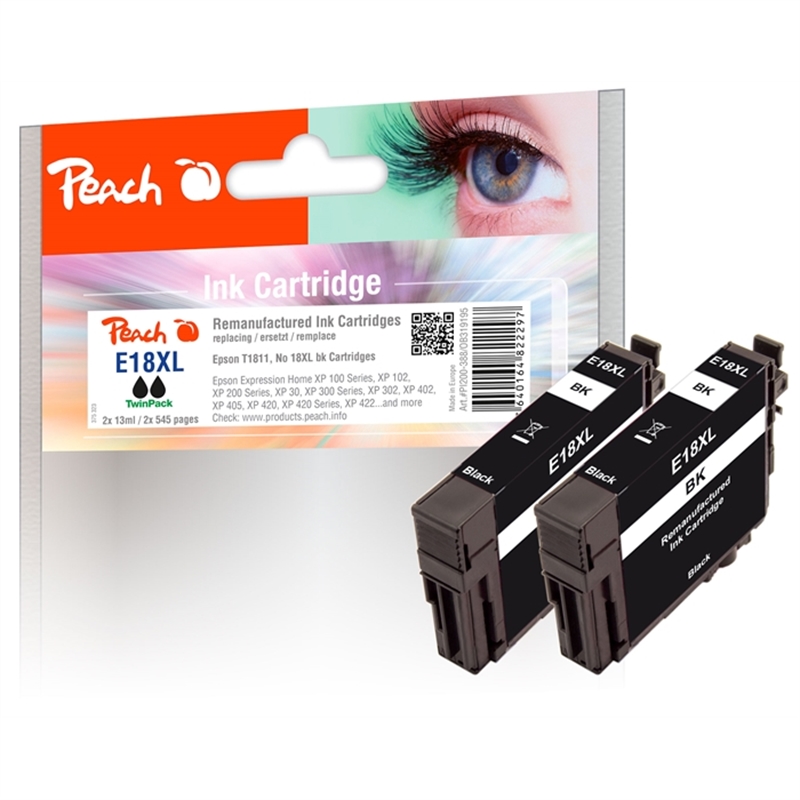 epson-no-18xl-bk-rem-twin-pack-pi200-388-2-ink-cartridge-2x13ml-schwarz