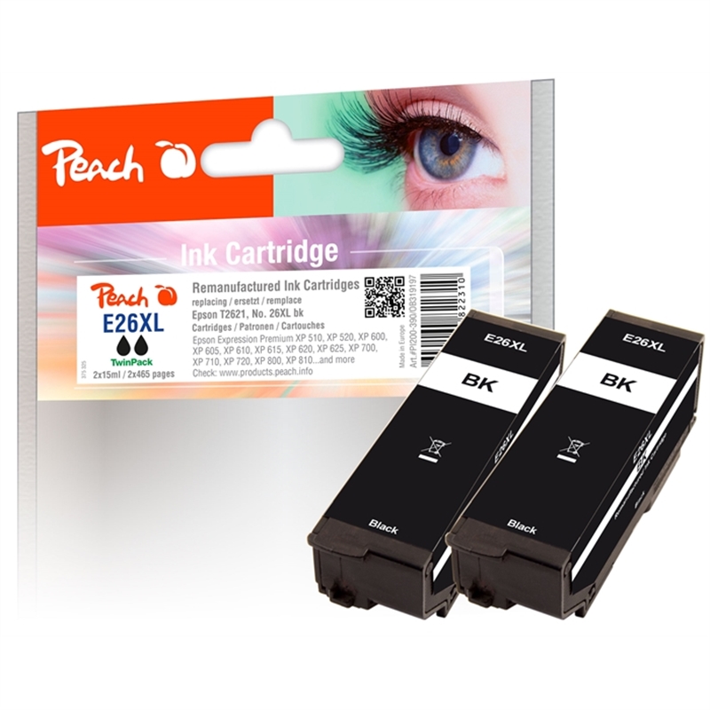 epson-no-26xl-bk-rem-twin-pack-pi200-390-2-ink-cartridge-2x15ml-schwarz