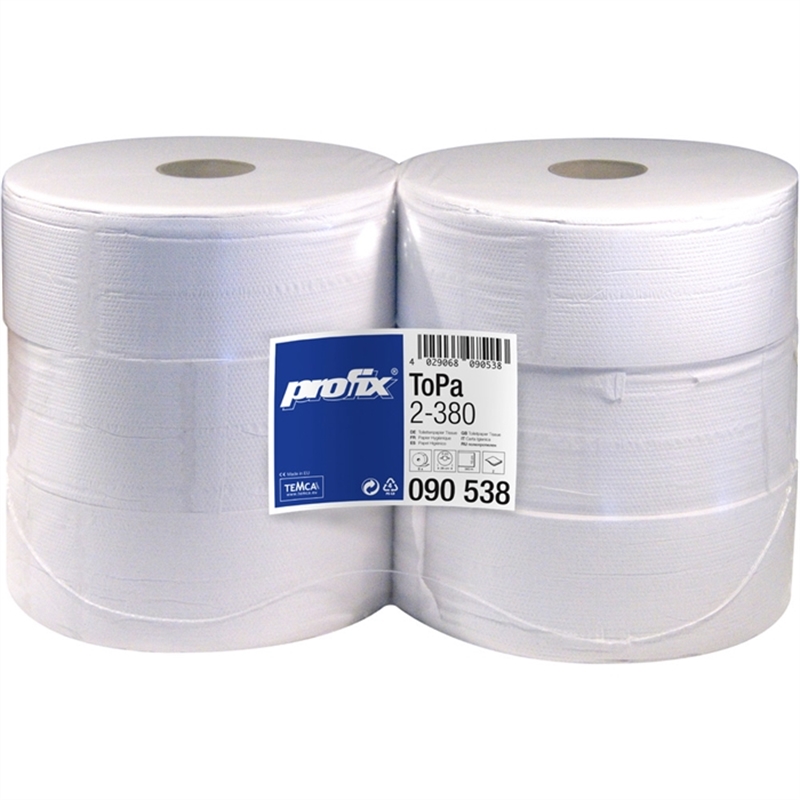 profix-toilettenpapier-tissue-2lagig-auf-grossrolle-2-111-blatt-9-7-x-18-cm-hochweiss-6-rollen