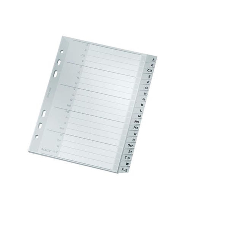 leitz-register-pp-a-z-a5-16-5-x-21-cm-20-blatt-grau