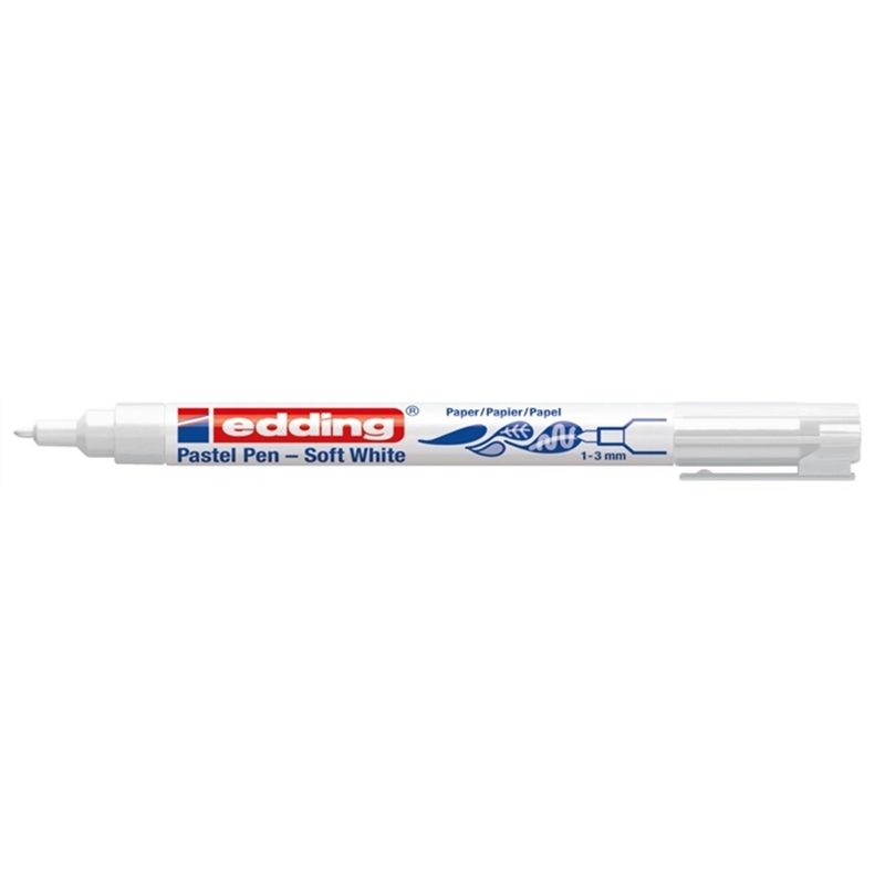 edding-faserschreiber-pastel-pen-1-3mm-weiss