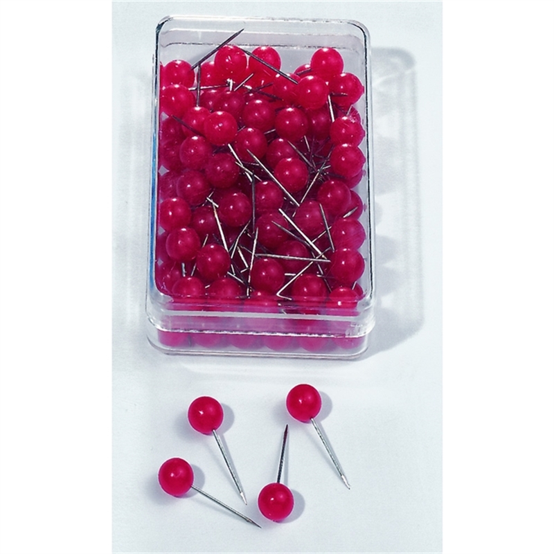 nobo-pinnnadel-rundkopf-kopfgroesse-6-mm-gesamtlaenge-13-mm-rot-100-stueck