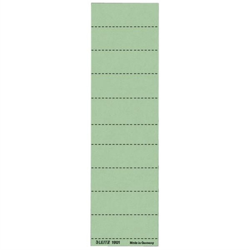 leitz-einsteckschild-fuer-alpha-/-beta-karton-4zeilig-60-x-21-mm-gruen-100-stueck