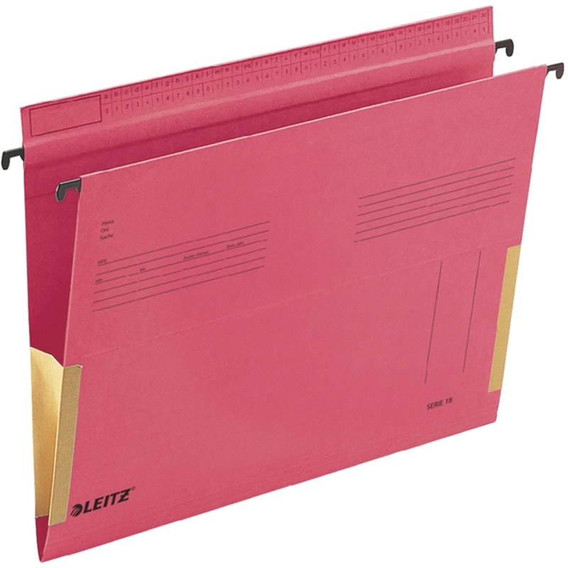 leitz-haengetasche-serie-18-manilakarton-rc-320-g/m-seitlich-froesche-a4-rot