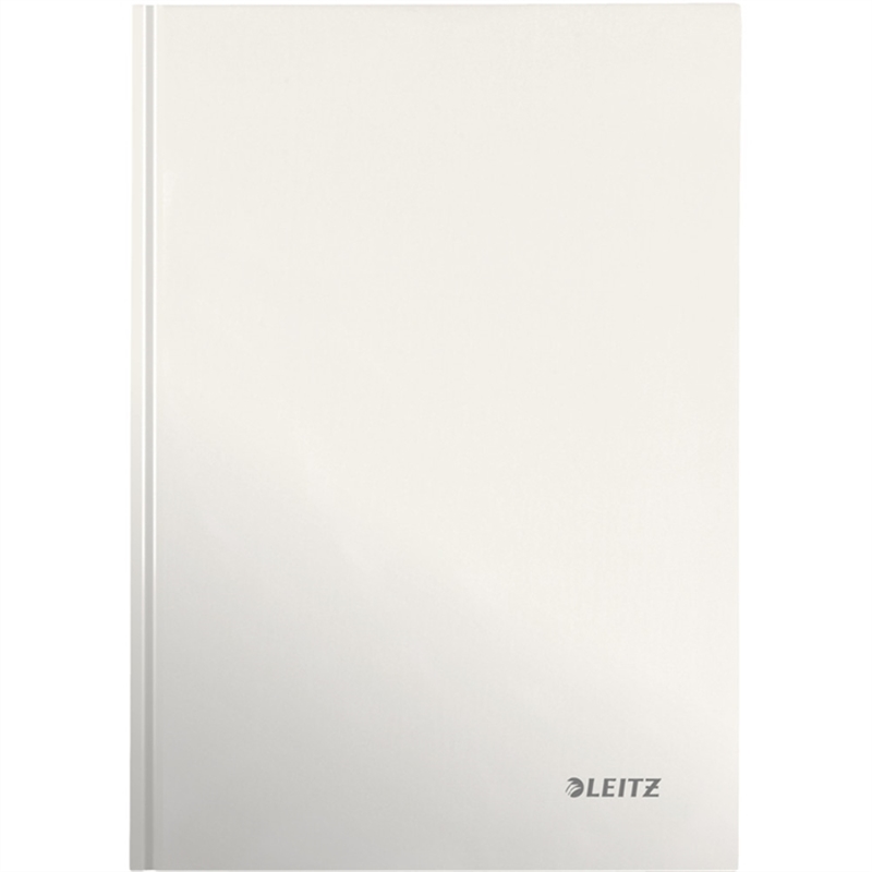 leitz-notizbuch-wow-kariert-a4-90-g/m-einbandfarbe-perlweiss-80-blatt