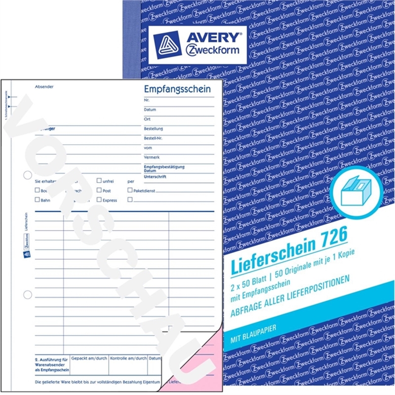 avery-zweckform-726-liefer-/empfangsschein-a5-hoch-2fach-1-/-2-blatt-bedruckt-einbandfarbe-blau-2x50-blaetter