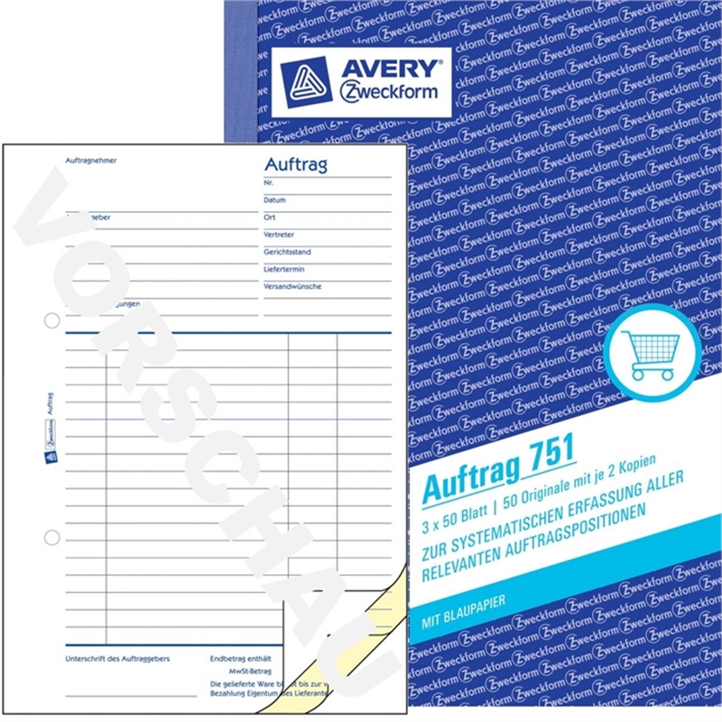 avery-zweckform-751-auftrag-buch-a5-hoch-3fach-1-/-2-blatt-bedruckt-einbandfarbe-blau-3x50-blaetter