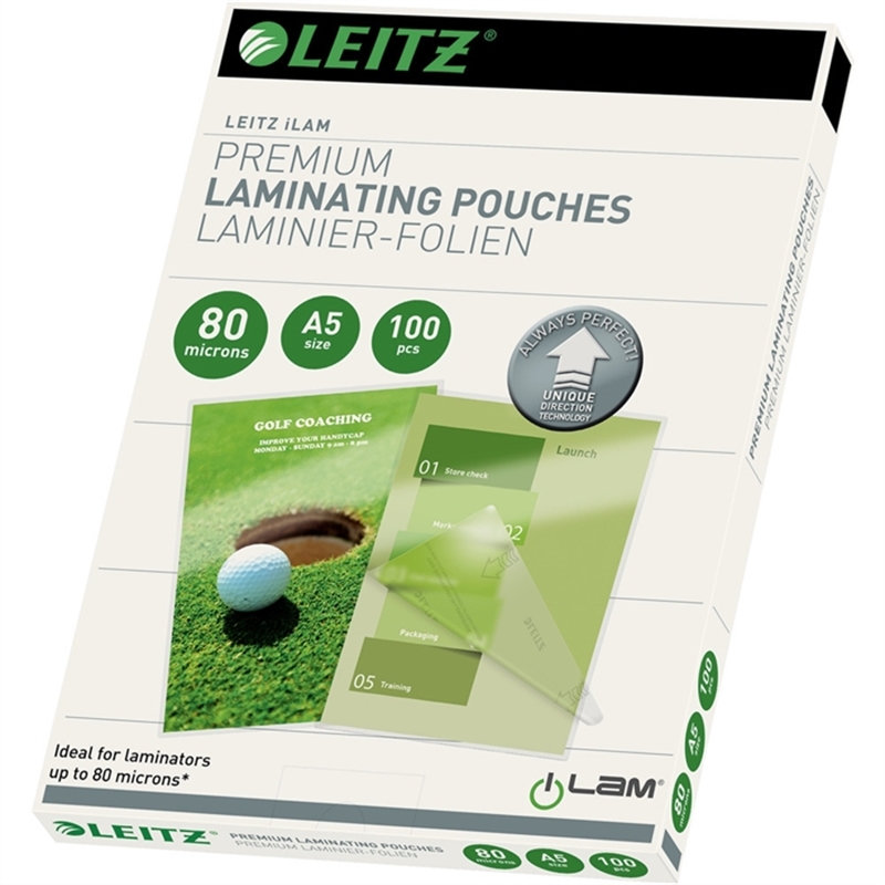 leitz-laminiertasche-ilam-udt-a5-0-08-mm-farblos-glaenzend-100-stueck