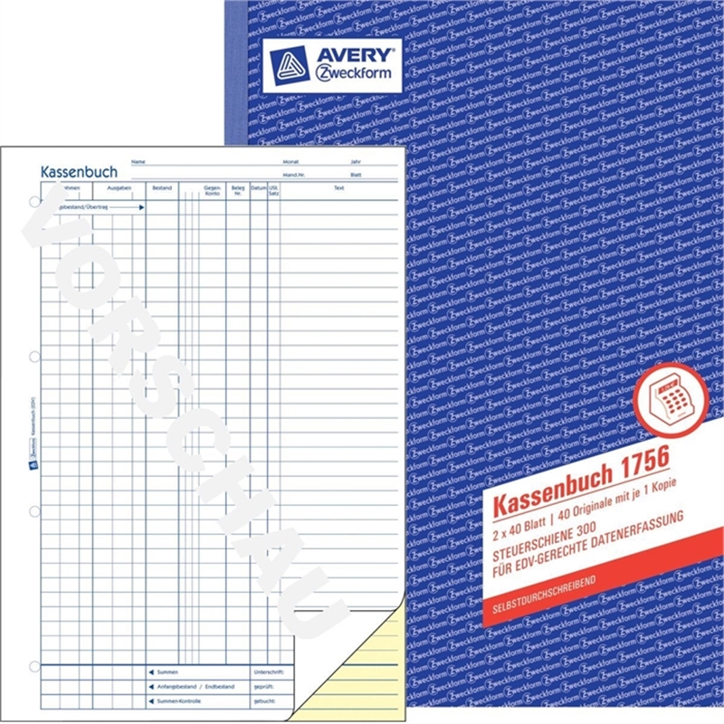 avery-zweckform-1756-kassenbuch-a4-hoch-2fach-selbstdurchschreibend-1-/-2-blatt-bedruckt-einbandfarbe-blau-2x40-blaetter