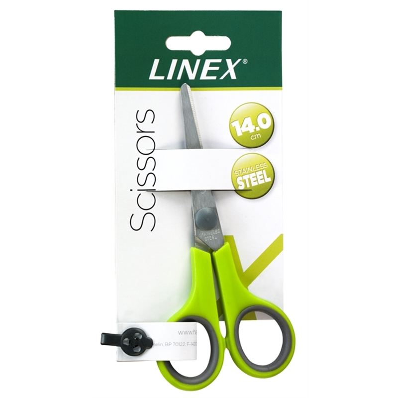 linex-kinderschere-aus-edelstahl-14-cm-lang-abgerundete-spitze-griff-aus-kunststoff-rostfrei