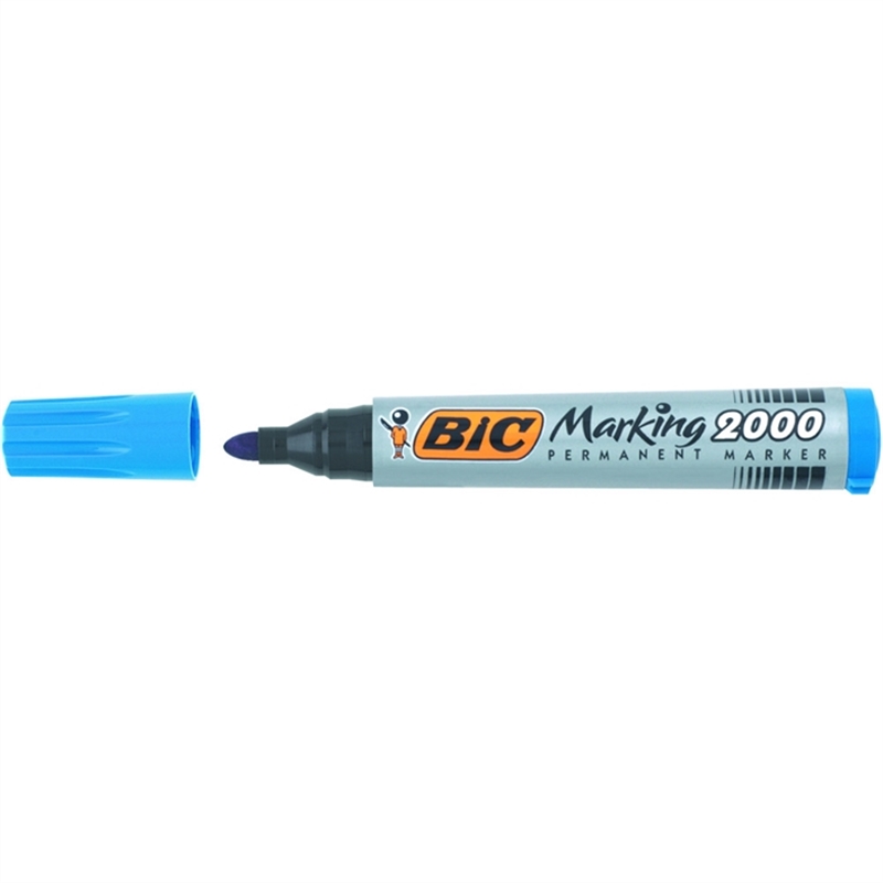 bic-permanentmarker-marking-2000-einweg-rundspitze-1-7-mm-schreibfarbe-blau