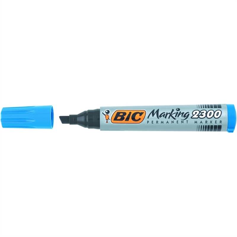 bic-permanentmarker-marking-2300-keilspitze-3-7-5-5-mm-schreibfarbe-blau