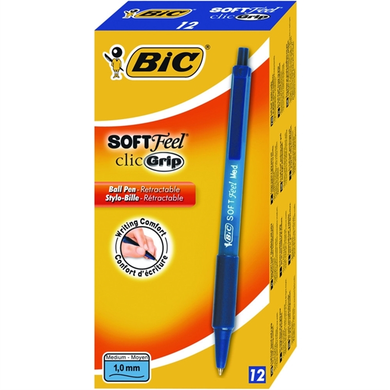 bic-kugelschreiber-soft-feel-clic-grip-druckmechanik-0-4-mm-schreibfarbe-blau-12-stueck