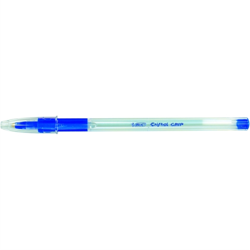 bic-kugelschreiber-cristal-grip-einweg-mit-kappe-0-4-mm-transparent-schreibfarbe-blau