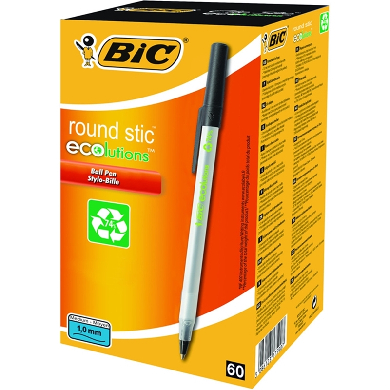 bic-kugelschreiber-ecolutions-round-stic-mit-kappe-0-4-mm-schreibfarbe-schwarz-60-stueck