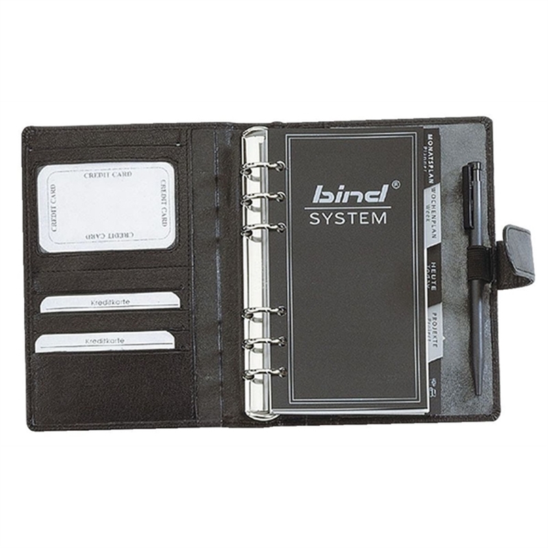 bind-systemplaner-a6-office-nappaleder-schwarz-mit-druckknopfverschluss