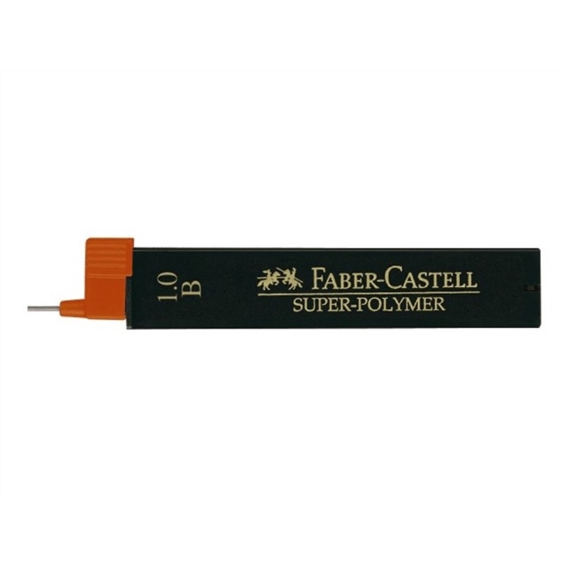faber-castell-bleistiftmine-super-polymer-minen-0-9-mm-hb-orange-schreibfarbe-schwarz-12-stueck