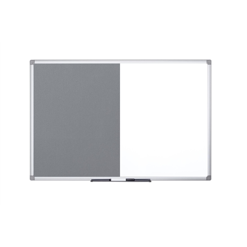 bi-office-xa0228170-kombitafel-maya-filz-grau-lackierter-stahl-magnetisch-trocken-abwischbare-tafel-60x45-cm-aluminiumrahmen