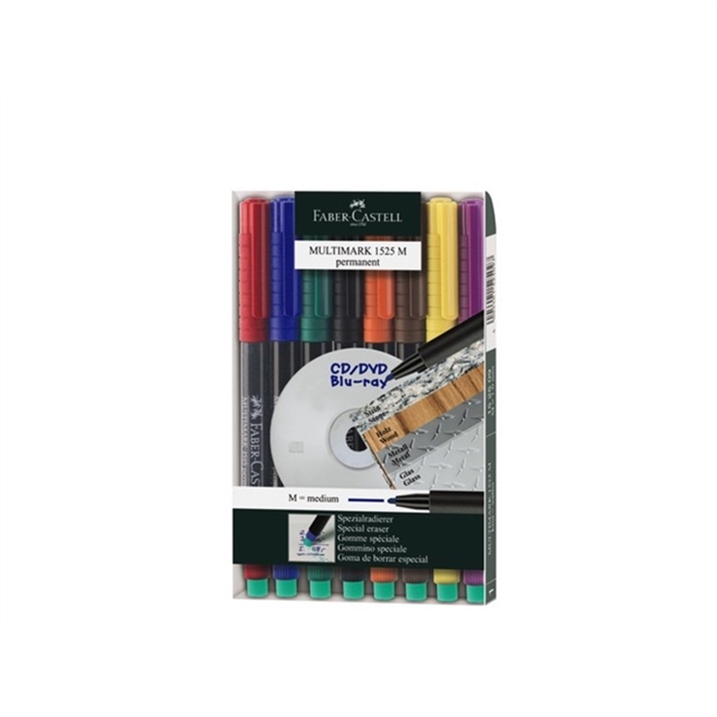 faber-castell-oh-stift-multimark-m-permanent-1-mm-schreibfarbe-8er-sortiert-8-stueck