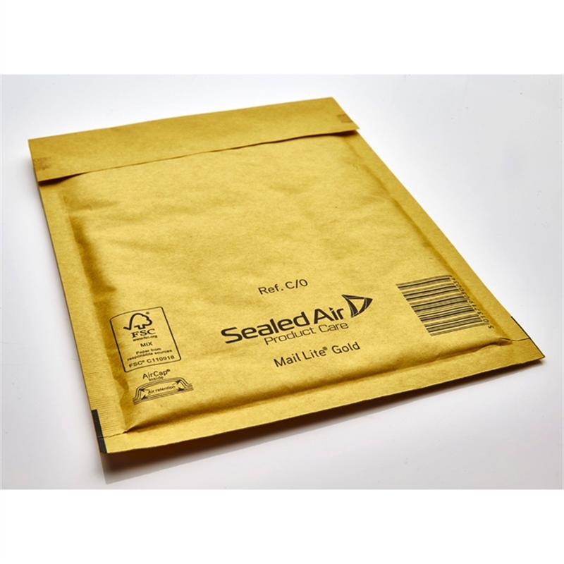 mail-lite-luftpolstertasche-selbstklebend-typ-c/0-innen-150-x-210-mm-kraftpapier-80-g/m-gold-100-stueck