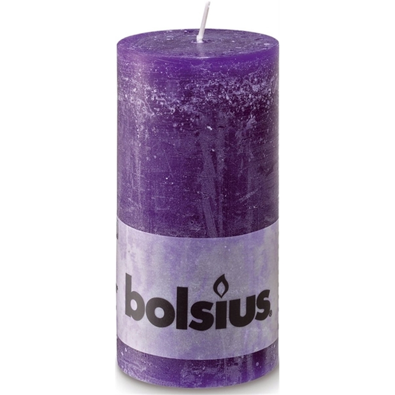 bolsius-stumpenkerze-rustik-lila-130-x-68-mm