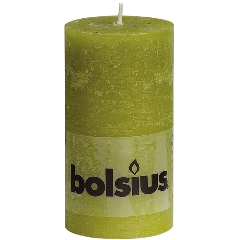 bolsius-stumpenkerze-rustik-gruen-130-x-68-mm