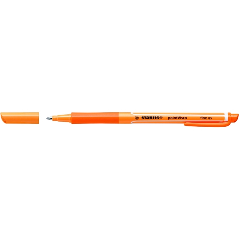 stabilo-tintenkugelschreiber-pointvisco-mit-kappe-0-5-mm-schreibfarbe-orange