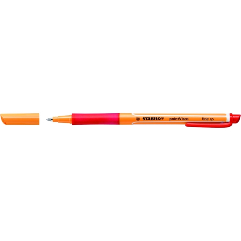 stabilo-tintenkugelschreiber-pointvisco-mit-kappe-0-5-mm-schreibfarbe-rot