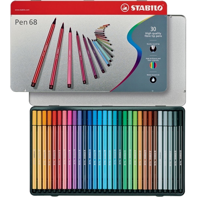 stabilo-fasermaler-pen-68-metalletui-30-farben