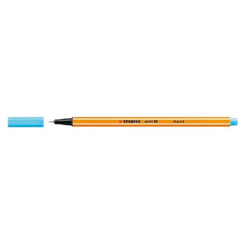 stabilo-fineliner-point-88-mit-kappe-0-4-mm-schreibfarbe-hellblau