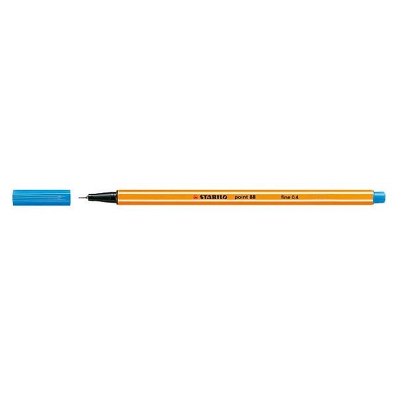 stabilo-fineliner-point-88-mit-kappe-0-4-mm-schreibfarbe-mittelblau