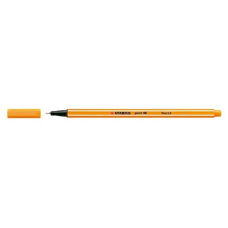 stabilo-fineliner-point-88-mit-kappe-0-4-mm-schreibfarbe-orange