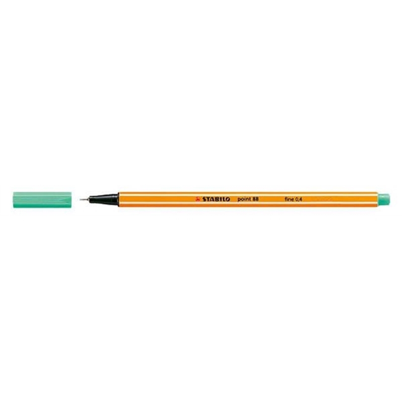 stabilo-fineliner-point-88-mit-kappe-0-4-mm-schreibfarbe-eisgruen